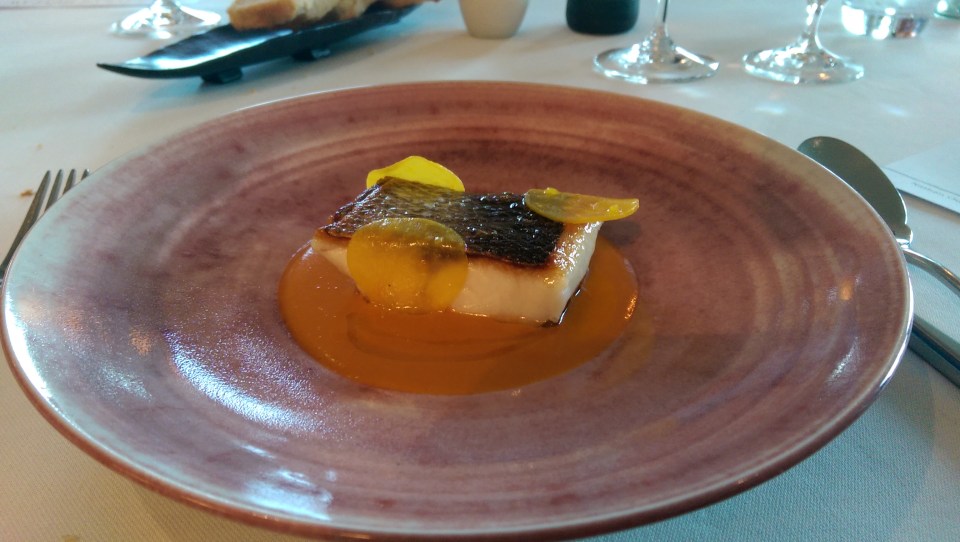Bass with Porthilly Sauce - Nathan Outlaw