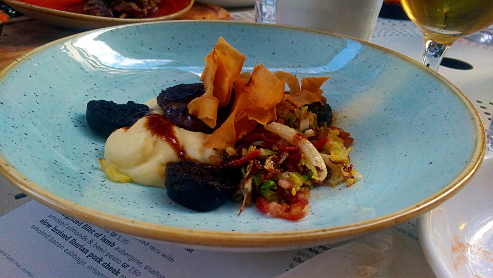 Iberian Pork Cheek and Morcilla Sausage - Baresca - Nottingham