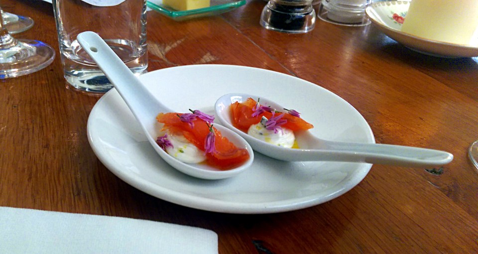 Salmon Canapé - The Clock House - Upton (Nottinghamshire)