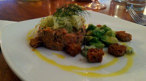 Crab with pickled fennel and avocado - The Clock House - Upton (Nottinghamshire)