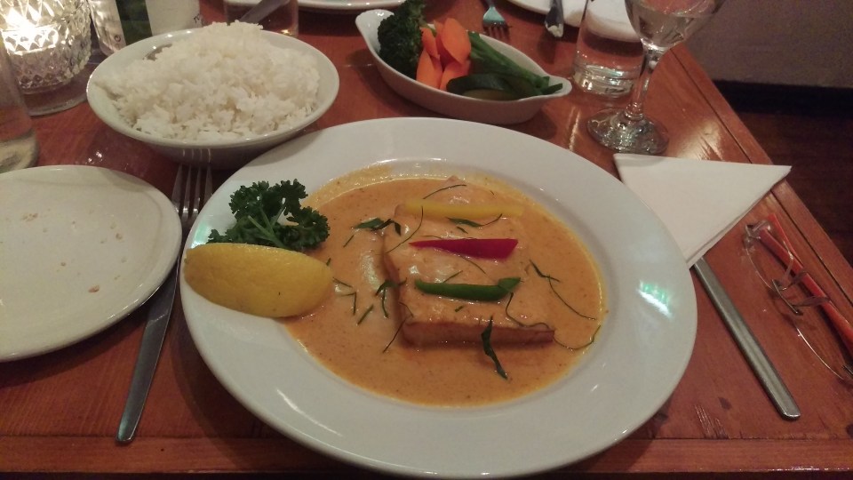 Hake in Thai Red Curry - The Lobster Pot - Nottingham