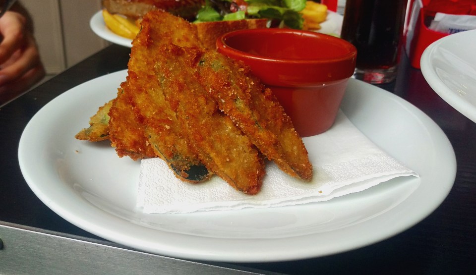 Courgette Fritters - Edin's - Nottingham