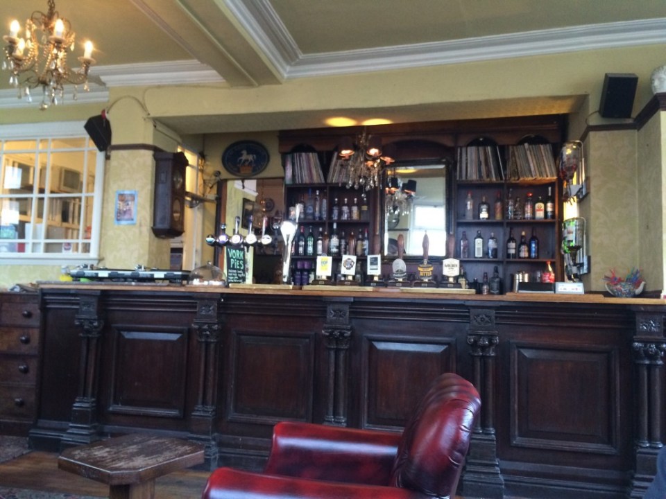 The bar at The Peacock (stolen from www.cannyfood.co.uk)