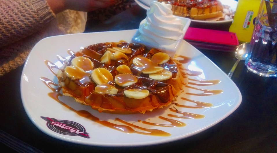 Banoffee & Nutella Waffle - Kaspas - Nottingham