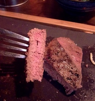A closer inspection of the cooking of my steak