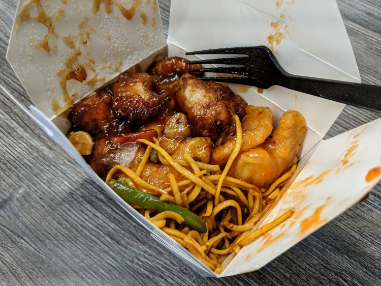 Chilli Prawns & BBQ Chicken - Chopstix