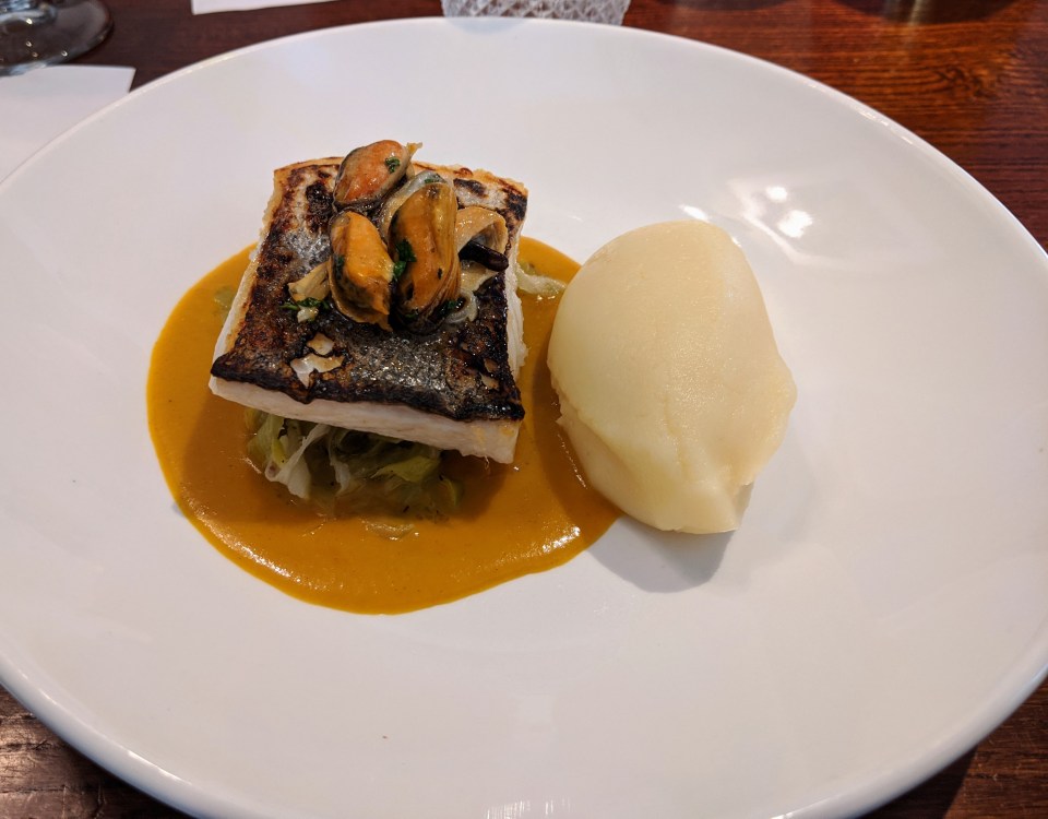 Hake with curry sauce - The Railway - Nottingham